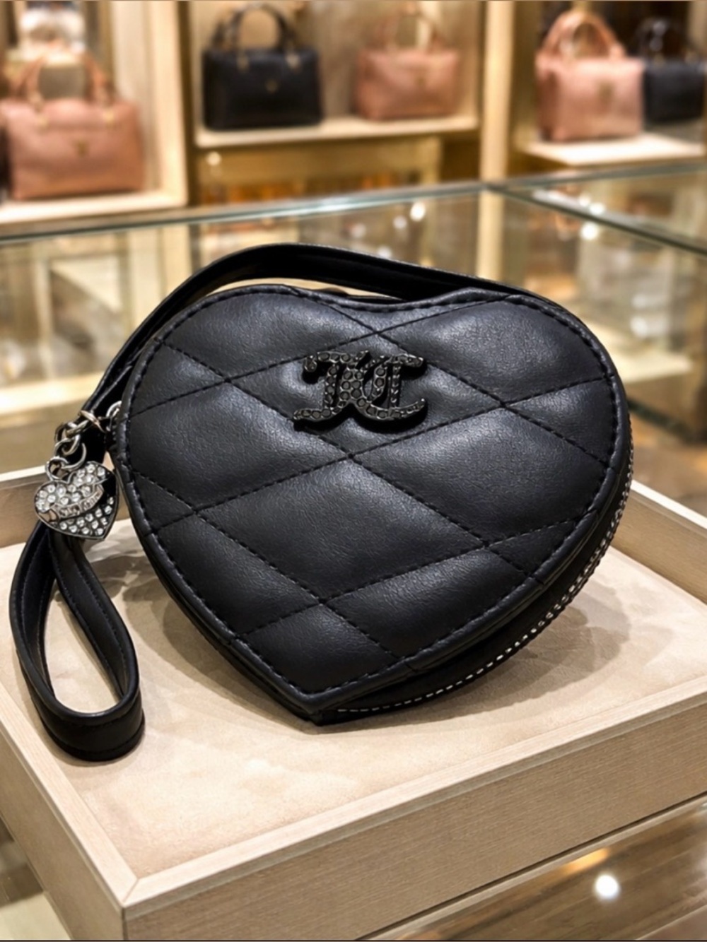 Juicy Couture Black Brighter Than Diamond Wristlet